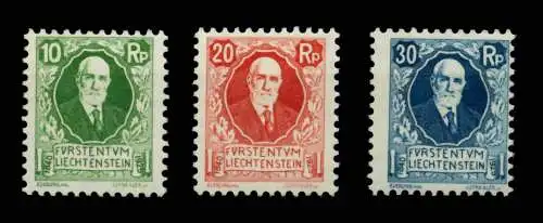 LIECHTENSTEIN 1925 Nr 72-74 postfrisch 6A8A9E