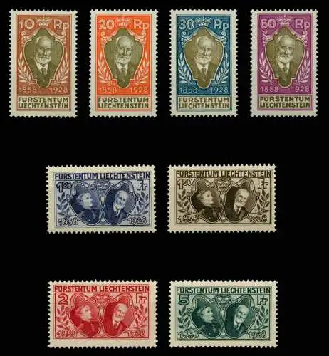 LIECHTENSTEIN 1928 Nr 82-89 postfrisch 6A8A82