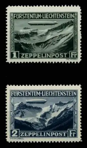LIECHTENSTEIN 1931 Nr 114-115 postfrisch gepr. 6A8AFE