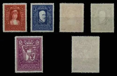 LIECHTENSTEIN 1934 Nr 140-142 postfrisch gepr. 6A8B12