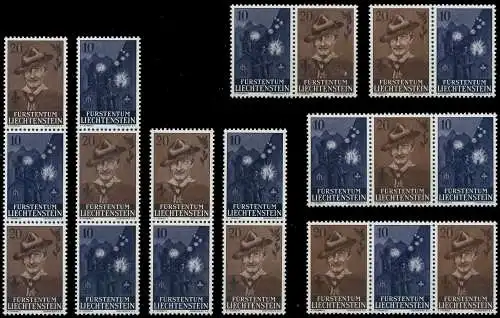 LIECHTENSTEIN 1957 Nr SZd1-SZd4-WZd1-WZd4 postfrisch 6A8C96