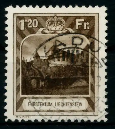 LIECHTENSTEIN 1930 Nr 105A gestempelt 6A91DA