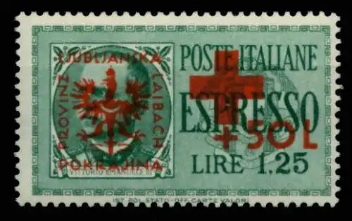 BES. 2WK LAIBACH Nr 29 postfrisch 6B27AA