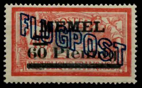 MEMEL 1921 Nr 41yIII postfrisch 6B5276