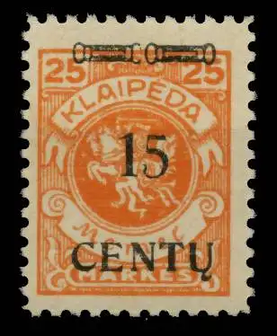 MEMEL 1923 Nr 170 postfrisch 6B5336