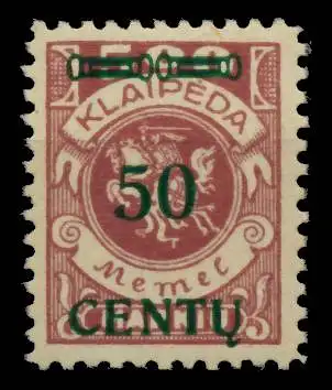 MEMEL 1923 Nr 173AI postfrisch gepr. 6B5342
