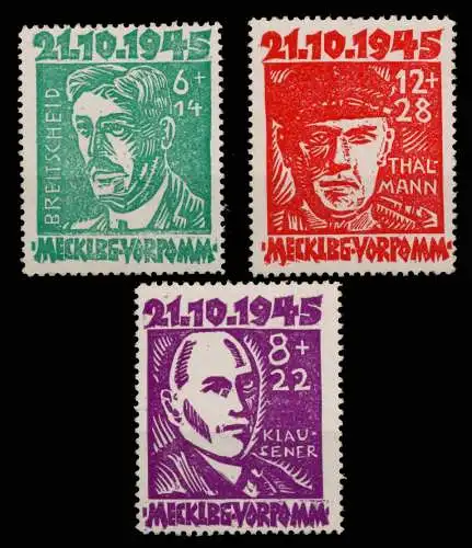 SBZ MECKLBRG VORP. Nr 20-22 postfrisch 6BB8A6