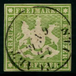 WÜRTTEMBERG AUSGABE VON 1859 Nr 13 zentrisch gestempelt 6BBB86