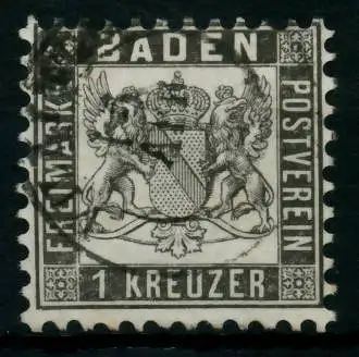 BADEN AUSGABEN VON 1862 - 1866 Nr 17c gestempelt 6BBF5A