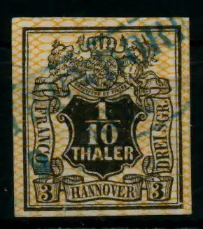 HANNOVER Nr 12 zentrisch gestempelt 6C1A7A