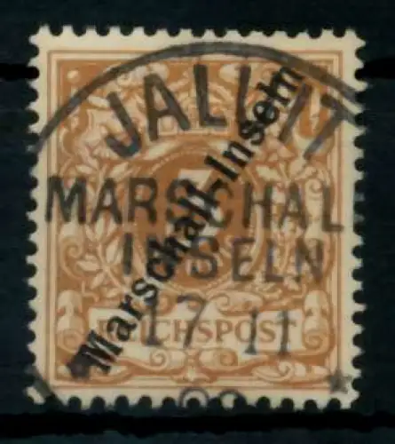 MARSHALL INSELN DT. KOL. Nr 1Ia ATTEST zentrisch gestempelt 6CDEA2