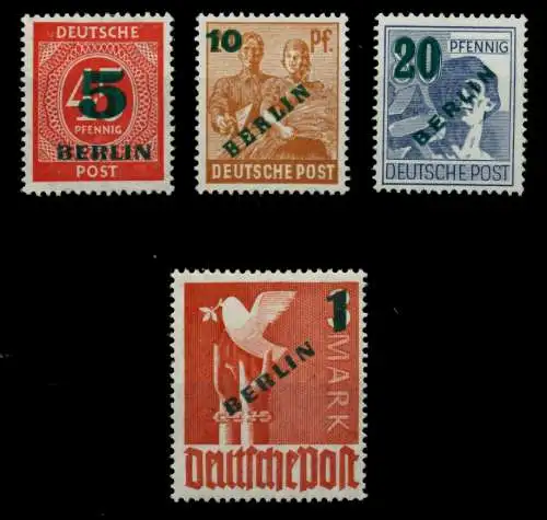 BERLIN 1949 Nr 64-67 postfrisch gepr. 6E0E42