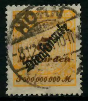 D-REICH DIENST Nr 85 gestempelt gepr. 6F21A2