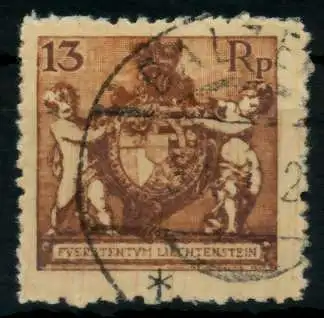 LIECHTENSTEIN 1921 Nr 51B gestempelt 6F9076