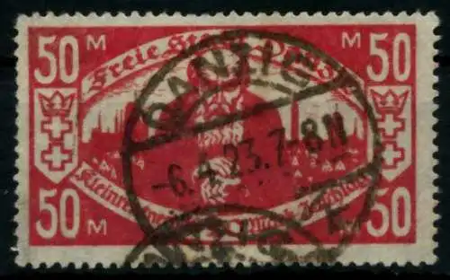 DANZIG 1923 Nr 131 gestempelt gepr. 6F9142