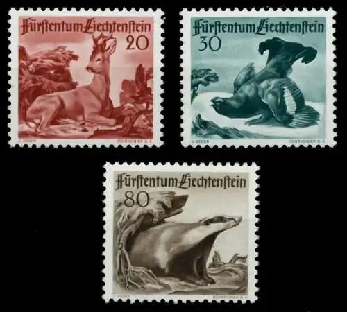 LIECHTENSTEIN 1950 Nr 285-287 postfrisch 6FE1E6