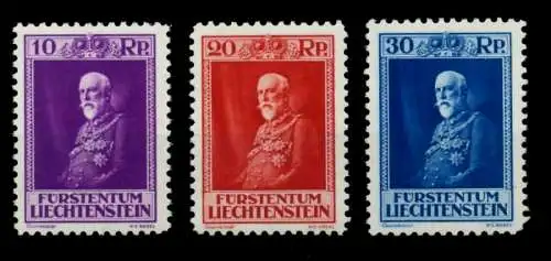 LIECHTENSTEIN 1933 Nr 122-124 postfrisch 6FE44E