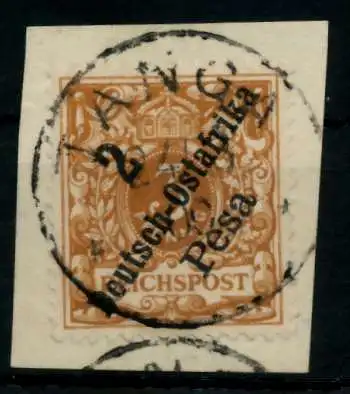 DEUTSCH-OSTAFRIKA DOA Nr 6b zentrisch gestempelt Briefst³ck gepr. 705896