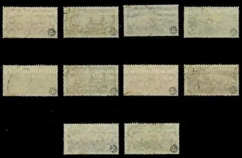 WÜRTTEMBERG DIENST STAAT Nr 272-281 gestempelt zentrisch g 70C596