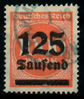 D-REICH INFLA Nr 291b gestempelt gepr. 724746