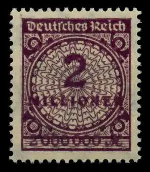 D-REICH INFLA Nr 315AWb postfrisch gepr. 7248B6