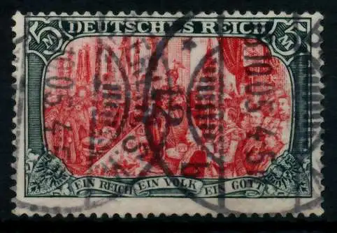 D-REICH GERMANIA Nr 81Aa gestempelt gepr. 726D46