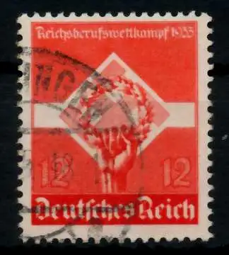 3. REICH 1935 Nr 572y gestempelt gepr. 7295BA