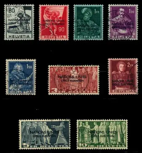 SCHWEIZ-ONU Nr 12-20 gestempelt 73F6E2