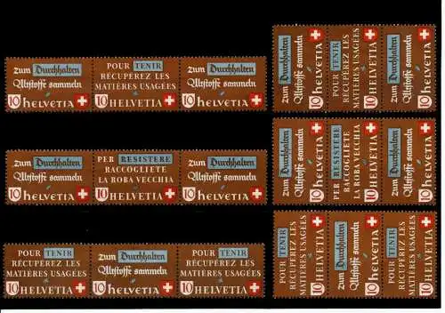 SCHWEIZ ZUSAMMENDRUCK Nr WZd1-SZd11 postfrisch 741832