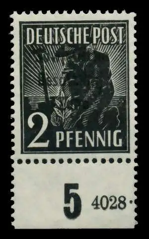 SBZ ALLGEMEINE AUSGABE Nr 182 HAN 4028... postfrisch UR 748F22