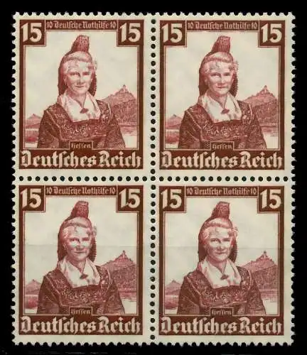 3. REICH 1935 Nr 594 postfrisch VIERERBLOCK 77D30E