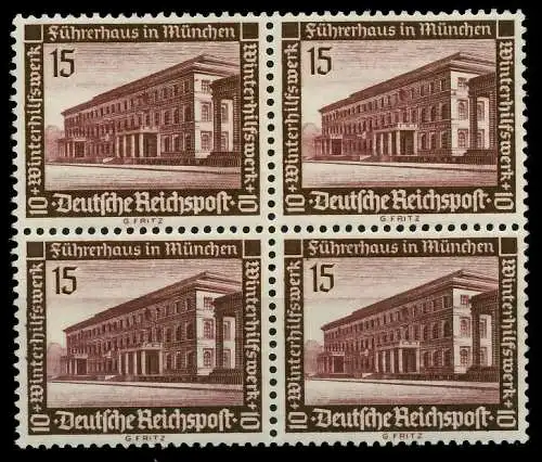 3. REICH 1936 Nr 640 postfrisch VIERERBLOCK 77D4B6