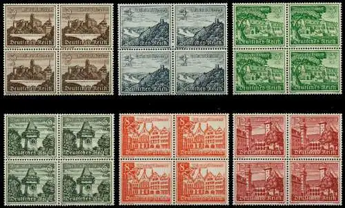 3. REICH 1939 Nr 730-738 postfrisch VIERERBLOCK 77D55E