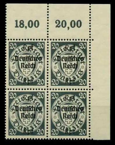 3. REICH 1939 Nr 723 postfrisch VIERERBLOCK ECKE-ORE 77D56A