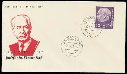 SAAR OPD 1957 Nr 399 BRIEF FDC 78DCB2