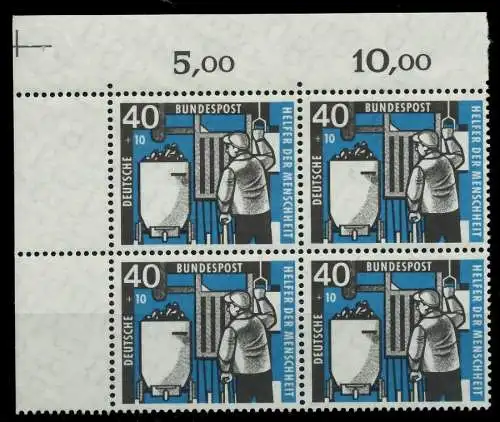 BRD 1957 Nr 273 postfrisch VIERERBLOCK ECKE-OLI 792C6A