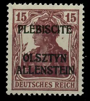 ALLENSTEIN Nr 4Ib postfrisch ATTEST 7B7B6A