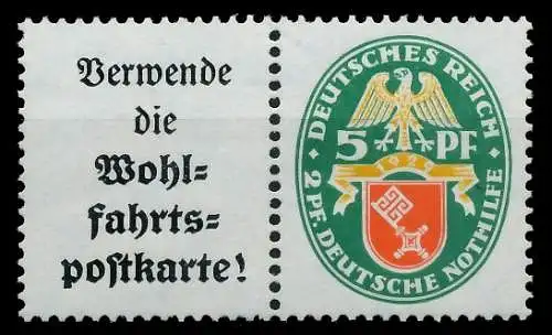 D-REICH ZUSAMMENDRUCK Nr W34 postfrisch WAAGR PAAR 7B7CD6