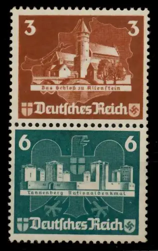 D-REICH ZUSAMMENDRUCK Block 3-S1 * SENKR PAAR 7B7F42