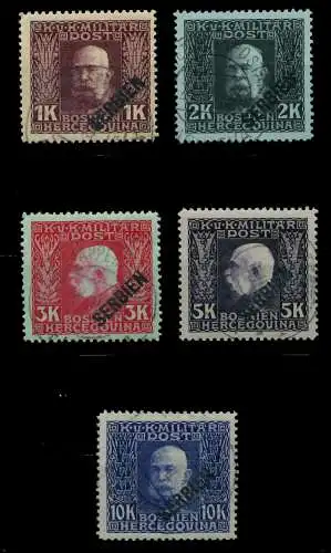 ÖSTERREICH FELDPOST SERBIEN Nr 22-42 gestempelt 7C21AA