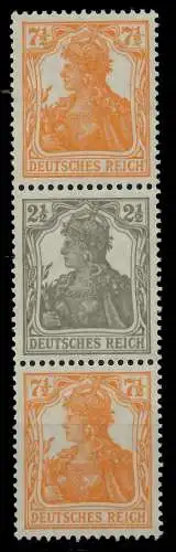 DEUTSCHES REICH ZUSAMMENDRUCKE Nr S14a postfrisch SENKR 7D13FE