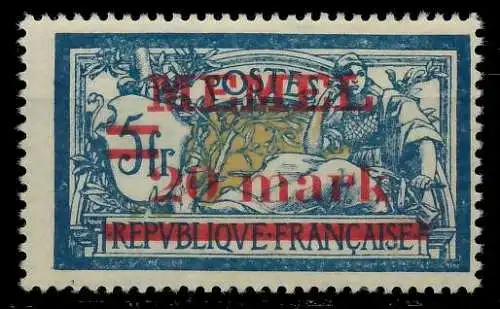 MEMEL 1920 Nr 33 postfrisch 7D83AA