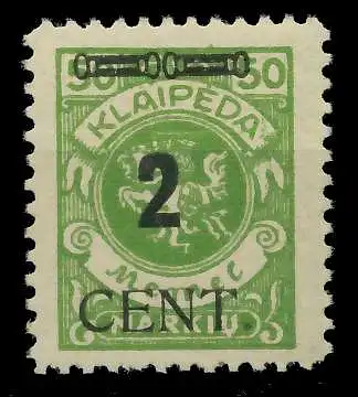 MEMEL 1923 Nr 185 postfrisch gepr. 7DA406