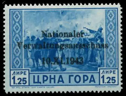 BES. 2WK MONTENEGRO Nr 12 postfrisch 7DCCDE