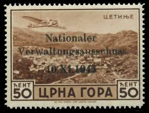 BES. 2WK MONTENEGRO Nr 15 postfrisch gepr. 7DCCEA