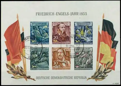 DDR BLOCK KLEINBOGEN Block 13YII zentrisch gestempelt 87384E