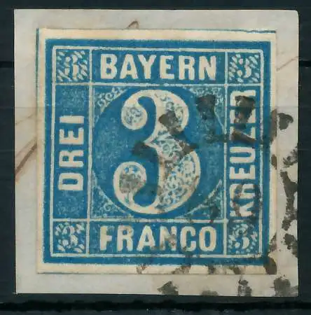 BAYERN MÜHLRADSTEMPEL AUF Nr 2II gMR _89 ZENTR- 87BFEA