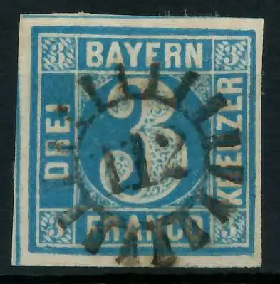 BAYERN MÜHLRADSTEMPEL AUF Nr 2II gMR 112 ZENTR- 87C16E