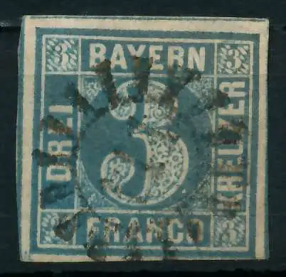 BAYERN MÜHLRADSTEMPEL AUF Nr 2II gMR 111 ZENTR- 87C176