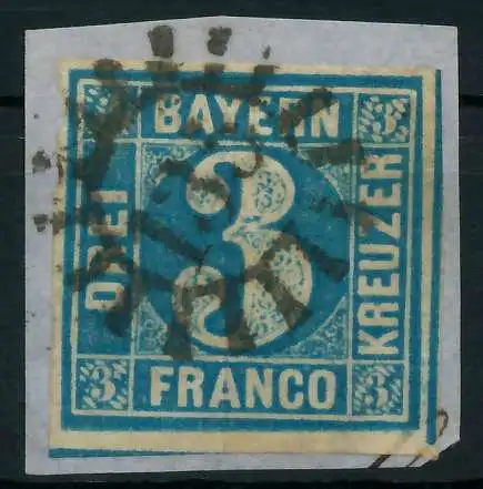 BAYERN MÜHLRADSTEMPEL AUF Nr 2II gMR 135 ZENTR- 87C262